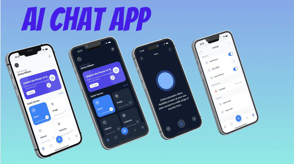 AI Chat App UI Kit preview